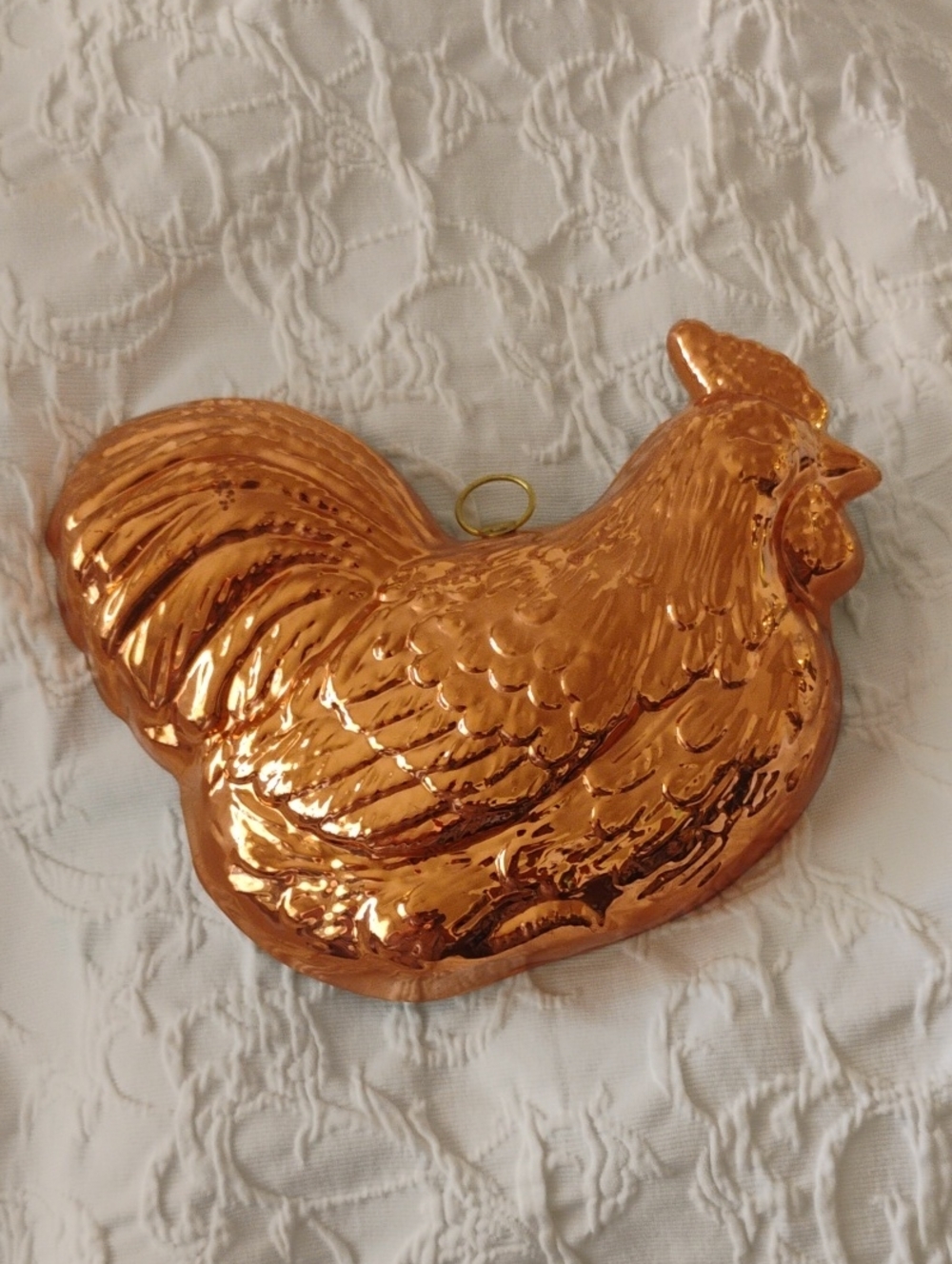 Copper-Tone Hen Wall Accent Decorative Mold - Picture 2 of 3